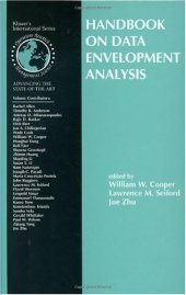 book Handbook on Data Envelopment Analysis