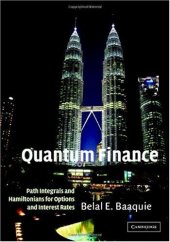 book Quantum finance: path integrals and Hamiltonians for options