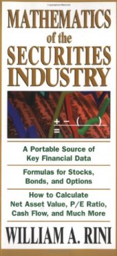 book Mathematics of the Securities Industry