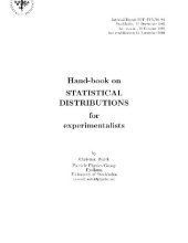 book Handbook on statistical distributions for experimentalists