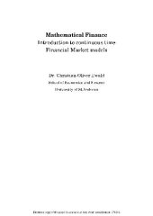 book Mathematical finance: continuous time