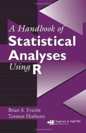 book A handbook of statistical analyses using R