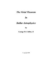 book The virial theorem in stellar astrophysics