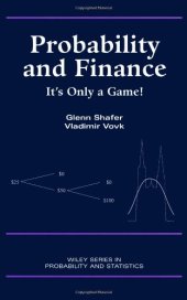 book Probability and finance: It's only a game