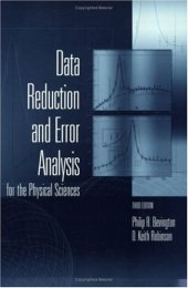 book Data reduction and error analysis for physical sciences