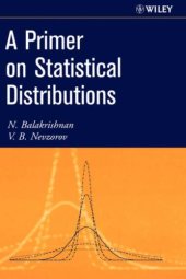 book A Primer on Statistical Distributions