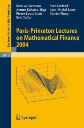 book Paris-Princeton lectures on mathematical finance 2004