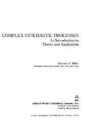 book Complex stochastic processes: an introduction to theory and application