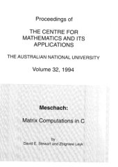 book Meschach: matrix computations in C