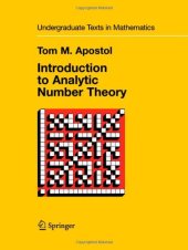 book Introduction to Analytic Number Theory