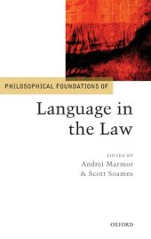 book Philosophical Foundations of Language in the Law