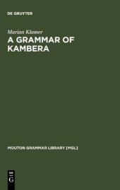 book A Grammar of Kambera