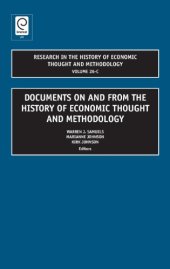 book Research in the History of Economic Thought and Methodology, Volume 26C