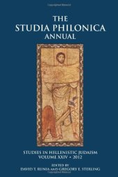 book Studia Philonica Annual XXIV, 2012