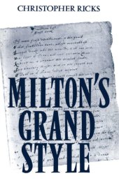 book Milton's Grand Style