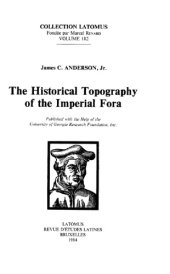 book The Historical Topography of the Imperial Fora