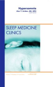 book Hypersomnia: An Issue of Sleep Medicine Clinics