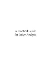 book A Practical Guide for Policy Analysis: The Eightfold Path to More Effective Problem Solving