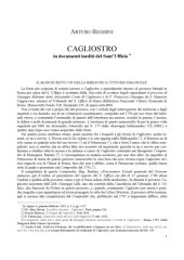 book Cagliostro in documenti inediti del Sant'Uffizio