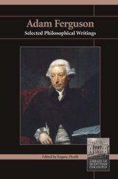 book Adam Ferguson: Selected Philosophical Writings