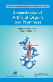 book Biomechanics of Artificial Organs and Prostheses