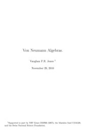 book Von Neumann Algebras