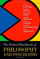 book Oxford Handbook of Philosophy and Psychiatry