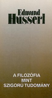 book A filozófia mint szigorú tudomány