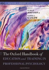 book The Oxford Handbook of Education and Training in Professional Psychology