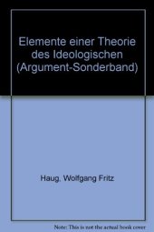 book Elemente einer Theorie des Ideologischen