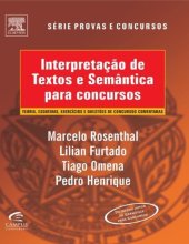 book Interpretação de Textos e Semântica para Concursos