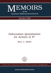 book Deformation Quantization for Actions of rd