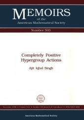 book Completely Positive Hypergroup Actions