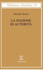 book La nozione di autorità