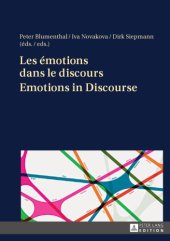 book Les émotions dans le discours / Emotions in Discourse