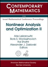 book Nonlinear Analysis and Optimization II: Optimization