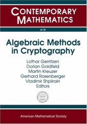 book Algebraic Methods in Cryptography