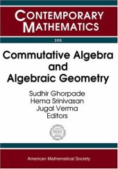 book Commutative Algebra And Algebraic Geometry: Joint International Meeting of the American Mathematical Society And the Indian Mathematical Society on ... Geometry, Ba