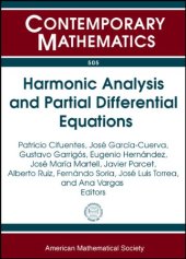 book Harmonic Analysis and Partial Differential Equations: 8th International Conference on Harmonic Analysis and Partial Differential Equations June 16-20, ... Madrid, Spain