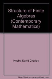 book The structure of finite algebras