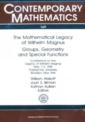 book The Mathematical Legacy of Wilhelm Magnus: Groups, Geometry and Special Functions