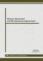 book Material, Mechanical and Manufacturing Engineering II