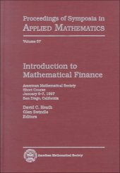 book Introduction to Mathematical Finance: American Mathematical Society Short Course, January 6-7, 1997, San Diego, California