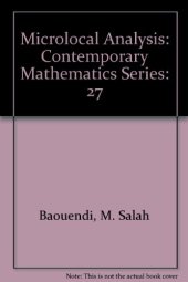 book Microlocal Analysis: Contemporary Mathematics Series