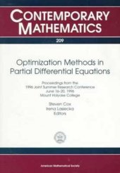 book Optimization Methods in Partial Differential Equations: Proceedings from the 1996 Joint Summer Research Conference, June 16-20, 1996, Mt. Holyoke College