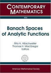 book Banach Spaces of Analytic Functions