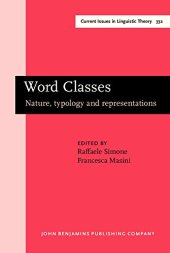 book Word Classes: Nature, typology and representations