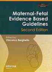 book Maternal-fetal evidence based guidelines