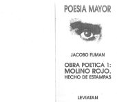 book Obra poética 1: Molino Rojo y Hecho de estampas