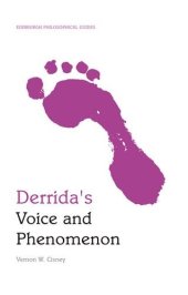 book Derrida's Voice and Phenomenon